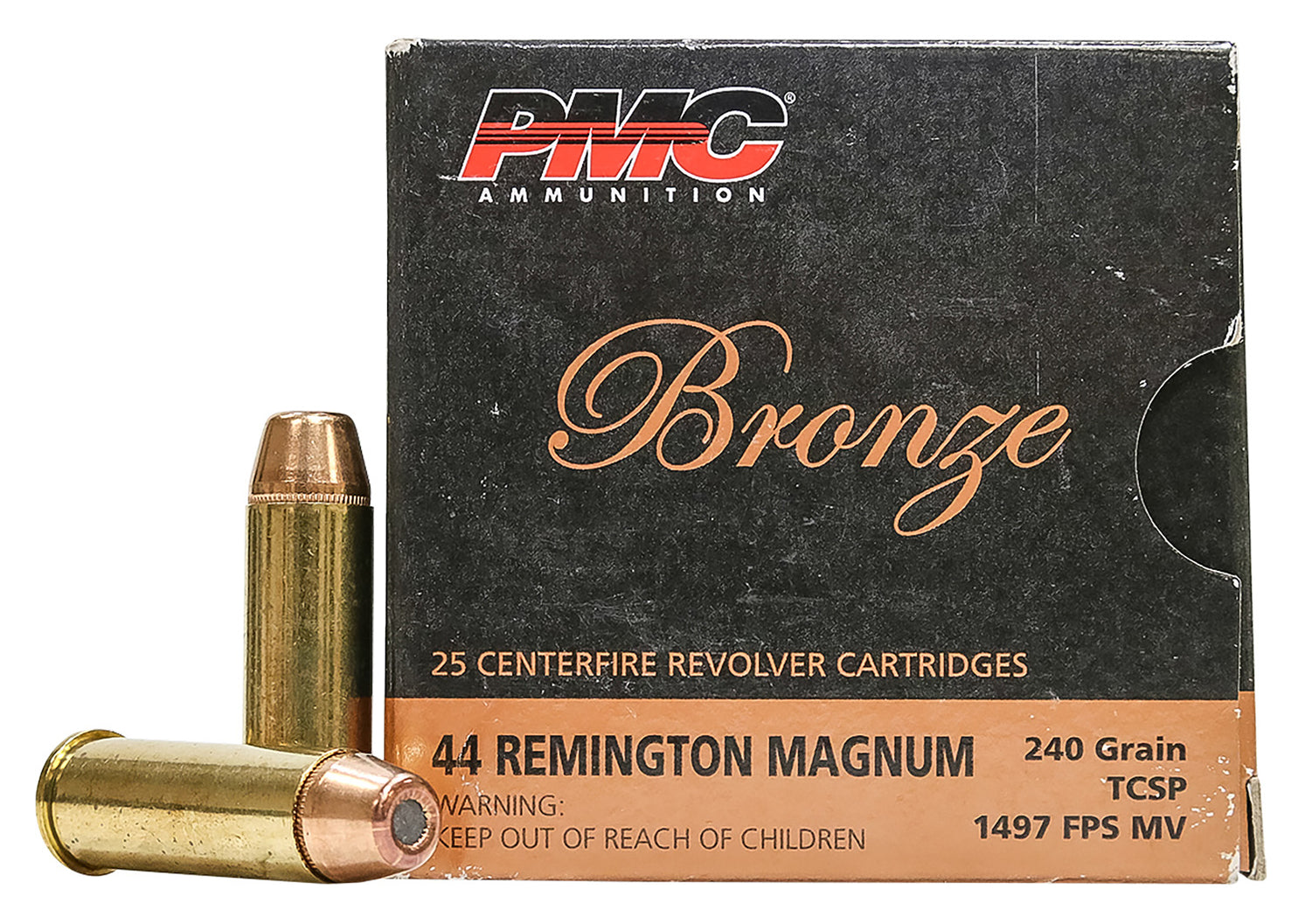 PMC 44D Bronze 44RemMag 240gr Truncated Cone Soft Point 25 Per Box/20 ...