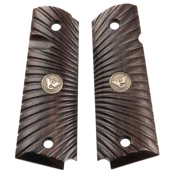 Wilson Combat 351MFS Side Panel Grips Full Size Starburst Cocobolo