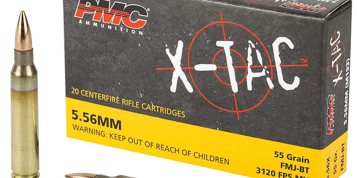 PMC 556X X-Tac 5.56x45mmNATO 55gr Full Metal Jacket Boat Tail