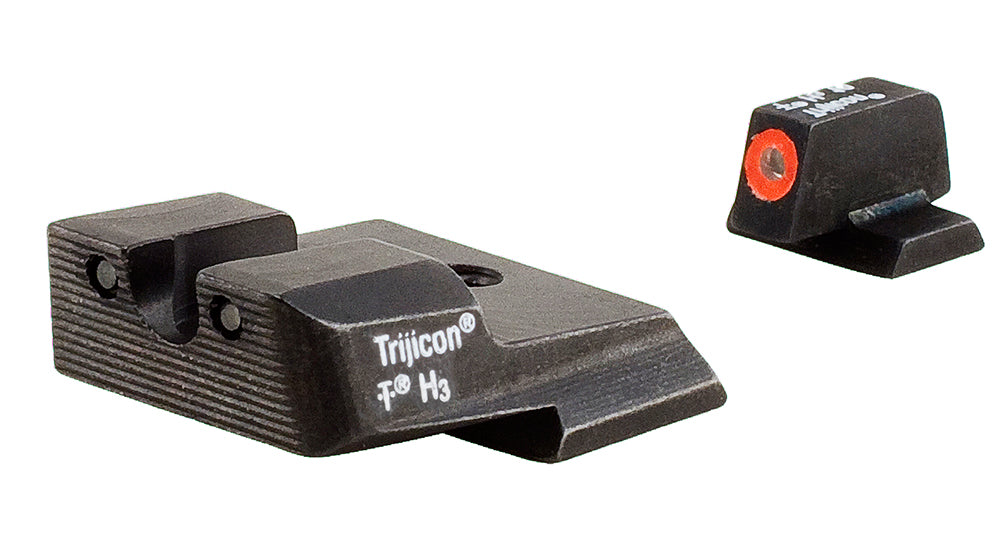Trijicon 600556 HD Night Sights  Green/Tritium Orange Outline Front Sight-Green Tritium Black Outline Rear Sight Smith & Wesson M&P/M&P M2.0