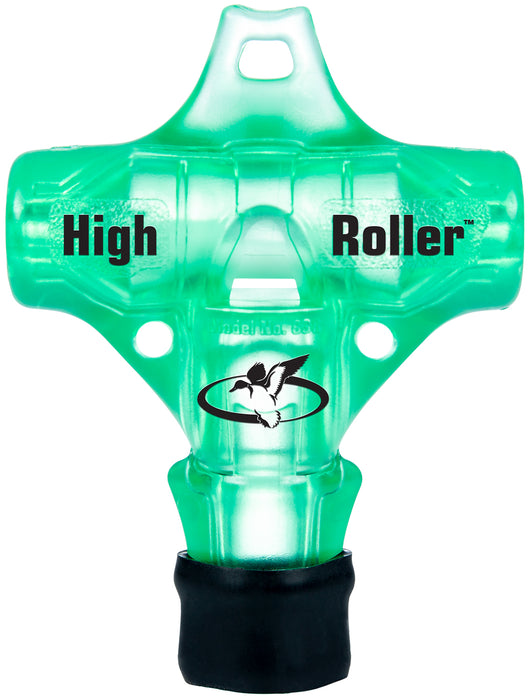 Primos 838 High Roller  Whistle Call Mallard Drake/Pintail/Teal/Widgeon Sounds Attracts Ducks Green Polycarbonate