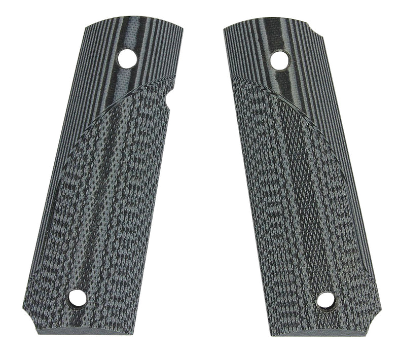 Pachmayr 61001 Tactical Grip Checkered Black & Gray G10 Panels for 1911