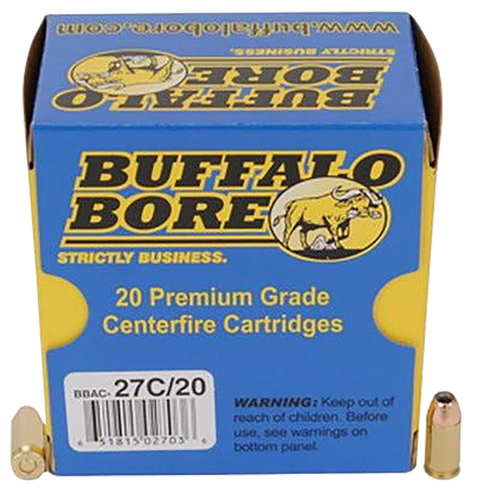 Buffalo Bore Ammunition 27C20 Personal Defense  380 ACP +P 90 gr 1200 fps Jacketed Hollow Point (JHP) 20 Bx/12 Cs