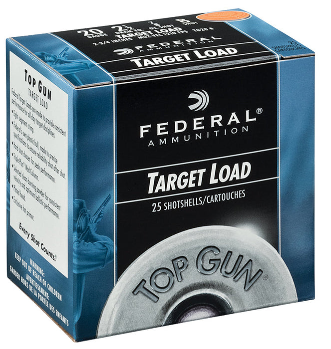 Federal TG2075 Top Gun  20 Gauge 2.75" 7/8 oz 1210 fps 7.5 Shot 25 Bx/10 Cs