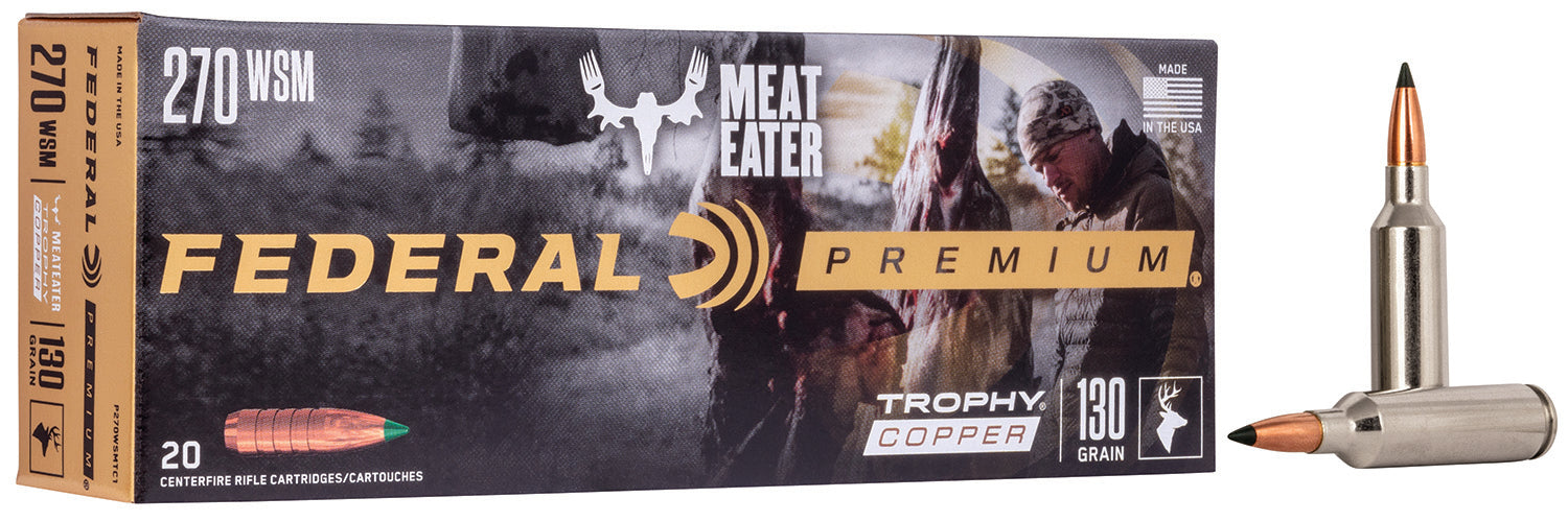 Federal P270WSMTC1 Premium  270WSM 130gr Trophy Copper 20 Per Box/10 Case