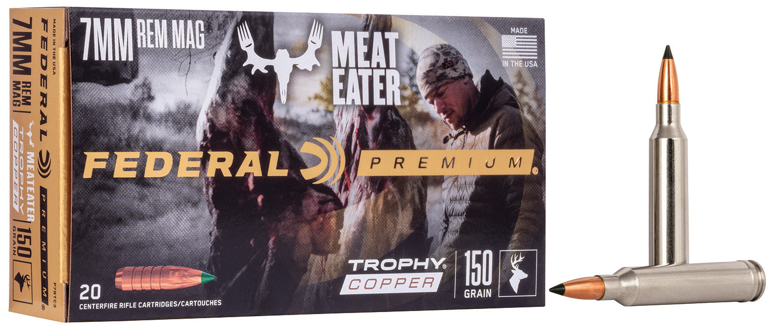 Federal P7RTC3 Premium  7mmRemMag 150gr Trophy Copper 20 Per Box/10 Case