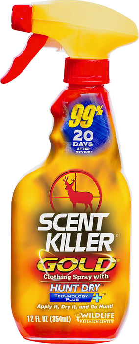 Wildlife Research 1252 Scent Killer Gold  Odor Eliminator Odorless Scent 12 oz Trigger Spray