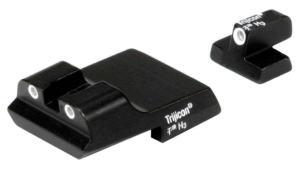 Trijicon 600437 Bright & Tough Night Sights  Green/Tritium White Outline Front Sight-Green/Tritium White Outline Rear Sight Smith & Wesson 1911