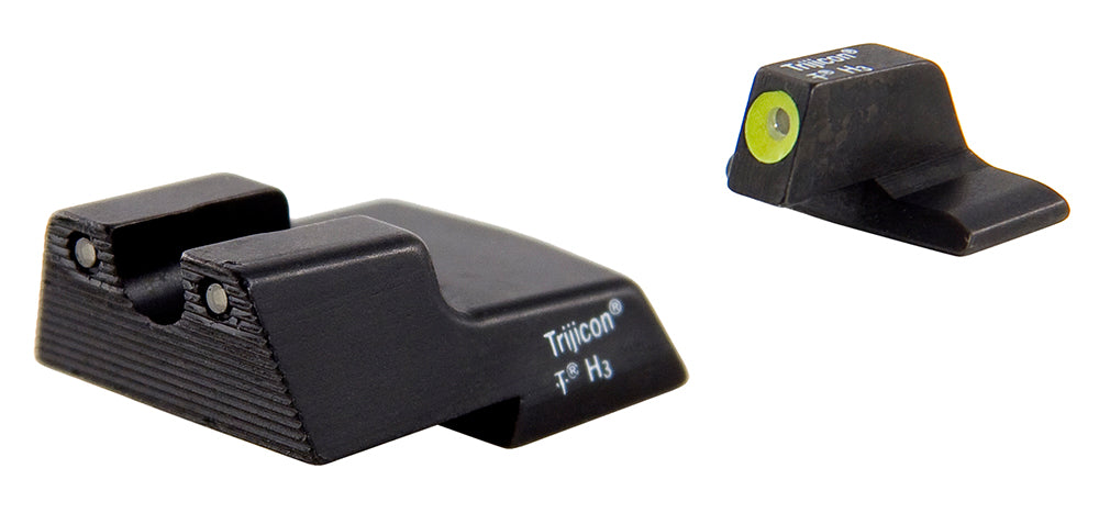 Trijicon 600602 HD Night Sights  Green/Tritium Yellow Outline Front Sight-Green Tritium Black Outline Rear Sight H&K .45C/.45C Tactical
