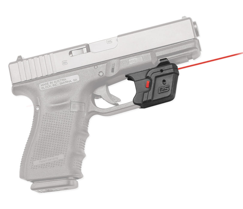 Crimson Trace 0151001 Accu-Guard Laser Sight Defender Series Black Polymer, Red Laser 5mW Output, 620-670nM Wavelength, Fits Glock, Trigger Guard Mount