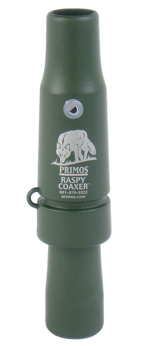 Primos PS323 Raspy Coaxer  Open Call Rabbit/Rodent Sounds Attracts Predators Green Plastic