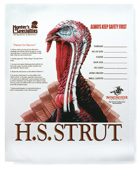 HS Strut 06850 Turkey  Paper Hanging Shotgun 11" x 11" Multi-Color 12 PK