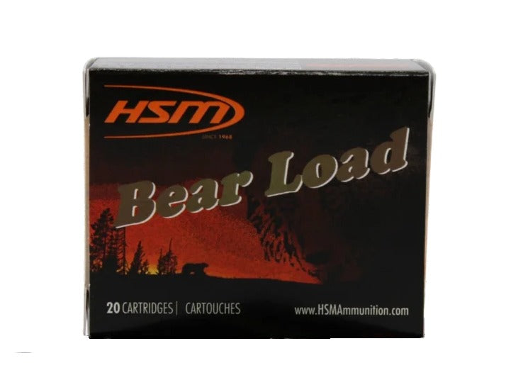 HSM 457012N Bear Load  45-70 Gov 430 gr Round Nose Flat Point 20 Per Box/ 25 Case