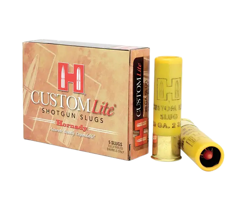 Hornady 86233 Custom Lite  20 Gauge 2.75" FTX Slug Shot 5 Per Box/ 20 Case