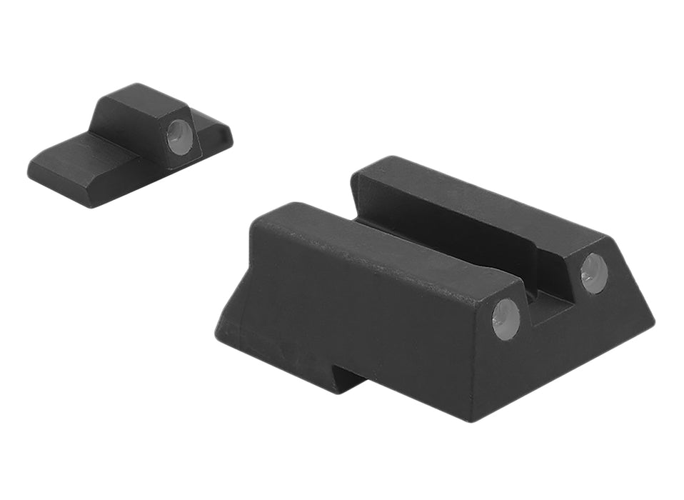 Meprolight USA 115453101 Tru-Dot Green Tritium Green Tritium Front/Orange Tritium Rear Sight, H&K VP9/HK45/HK45C/P30/SFP9