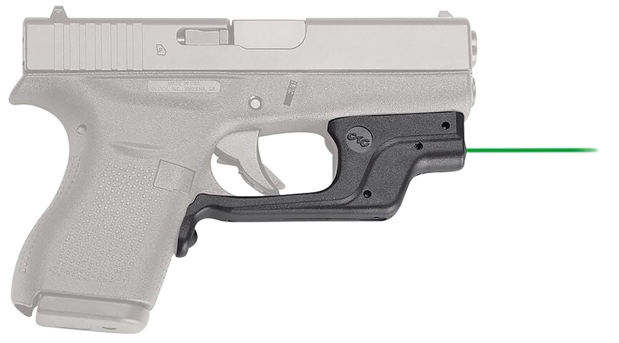 Crimson Trace 0146301 LG-443 Laserguard  Compatible w/Glock 42/43, Green Laser Black Polymer