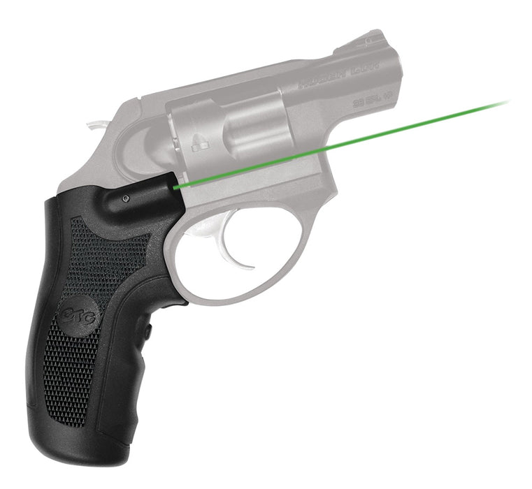 Crimson Trace 0145301 Lasergrips  Fits Ruger LCR/LCRx, Green Laser Black Polymer