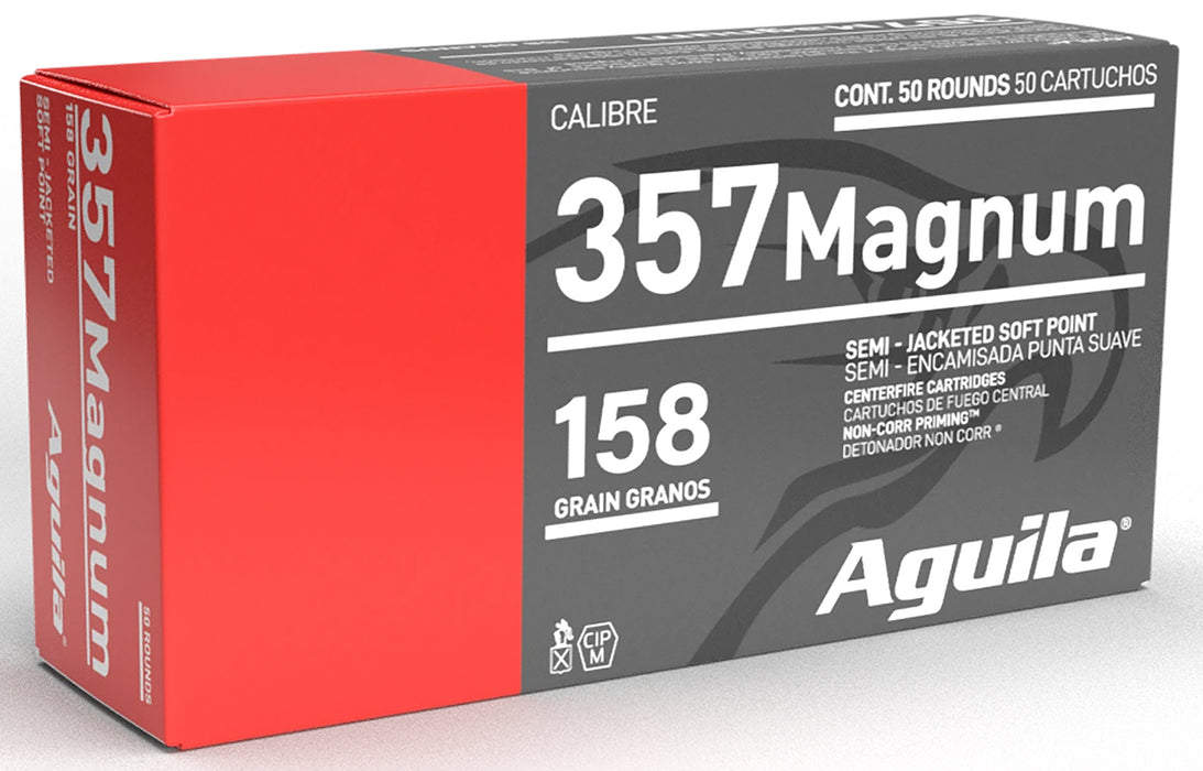 Aguila 1E572823 Target & Range  357 Mag 158 gr Semi-Jacketed Soft Point (SJSP) 50 Per Box/20 Cs