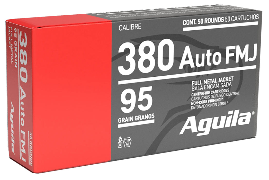Aguila 1E802110   380ACP 95gr Full Metal Jacket 50 Per Box/20 Case