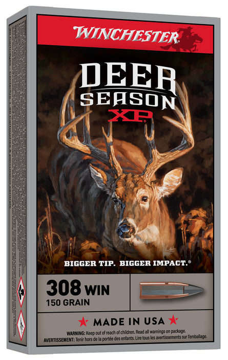 Winchester Ammo X308DS Deer Season XP 308Win 150gr Extreme Point 20 Per Box/10 Case