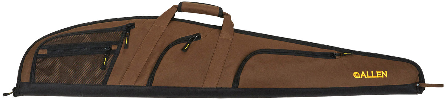 Allen 99452 Daytona Shotgun Case 52" Mocha Brown Endura w/ Black Trim Adjustable Sling, 4 Pockets & Easy Clean Lining