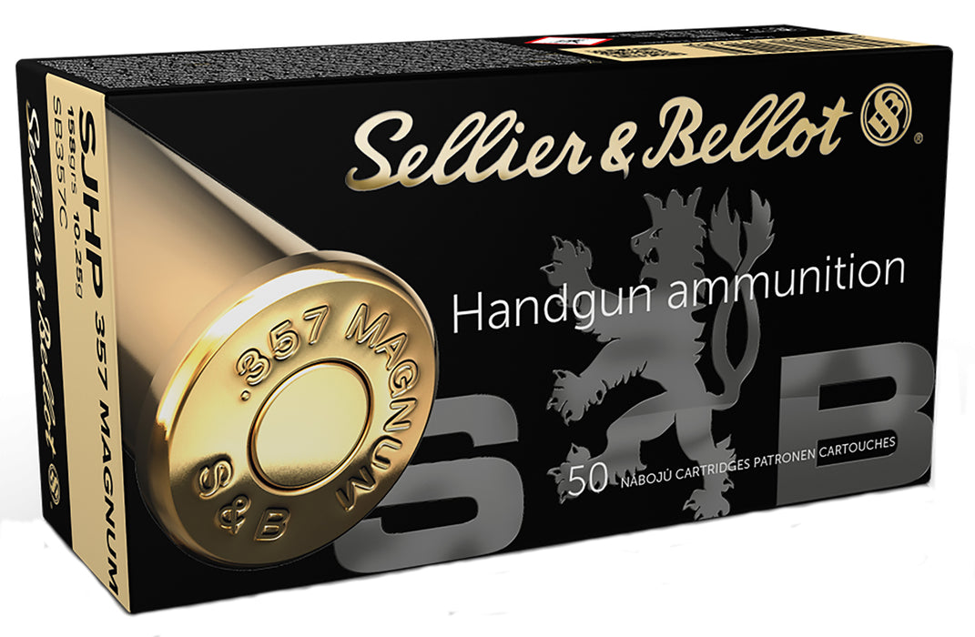 Sellier & Bellot SB357C Handgun  357 Mag 158 gr 405 fps Semi-Jacketed Hollow Point (SJHP) 50 Bx/20 Cs
