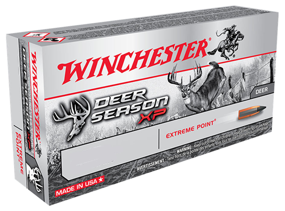 Winchester Ammo X76239DS Deer Season XP  7.62x39mm 123 gr 2380 fps Extreme Point 20 Bx/10 Cs