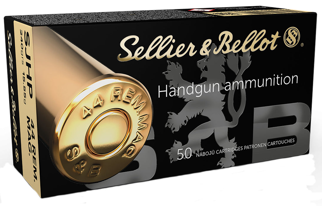 Sellier & Bellot SB44C Handgun  44 Rem Mag 240 gr Semi-Jacketed Hollow Point (SJHP) 50 Bx/12 Cs