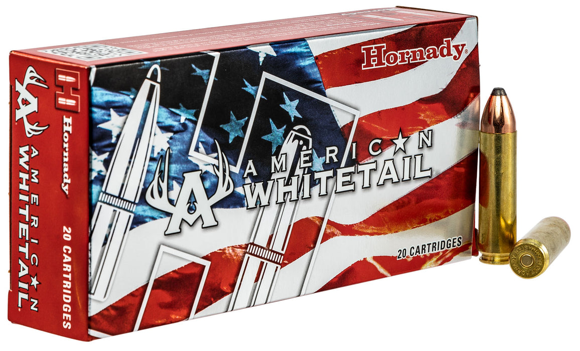Hornady 82242 American Whitetail  450Bushmaster 245gr InterLock 20 Per Box/10 Case