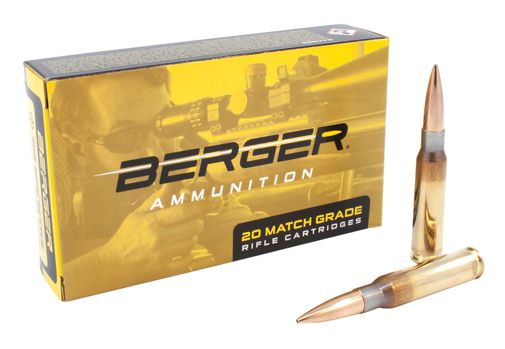 Berger Bullets 60030 Target Rifle 308 Win 155.5 gr Fullbore Target 20 Per Box/ 10 Cs