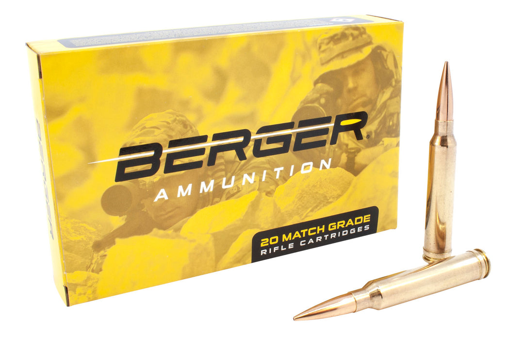 Berger Bullets 70100 Target  300 Win Mag 215 gr 2886 fps Hybrid Boat-Tail (HBT) 20 Bx/10 Cs