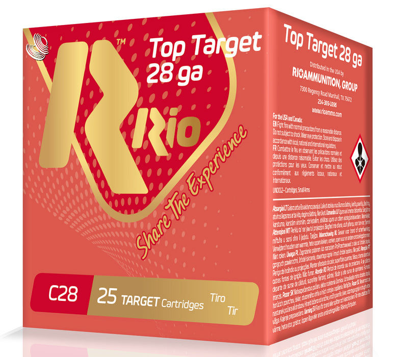 Rio Ammunition STV2875 Top Target  28 Gauge 2.75" 3/4 oz 7.5 Shot 25 Bx/ 10 Cs
