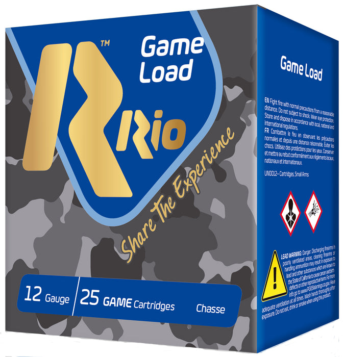 Rio Ammunition SG328 Game Load Super Game High Velocity 12 Gauge 2.75" 1 1/8 oz 8 Shot 25 Bx/ 10 Cs