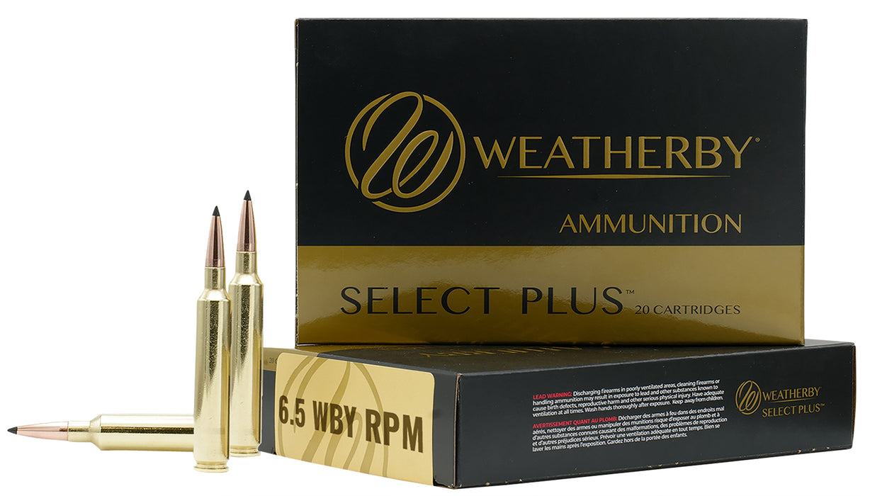 Weatherby H65RPM140ACB Select Plus  6.5 WBY RPM 140 gr 3075 fps Nosler AccuBond 20 Bx/10 Cs
