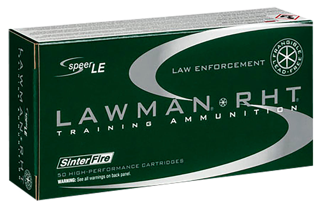 Speer 53375 Lawman Training RHT 40 S&W 125 gr SinterFire Frangible 50 Per Box/20 Cs