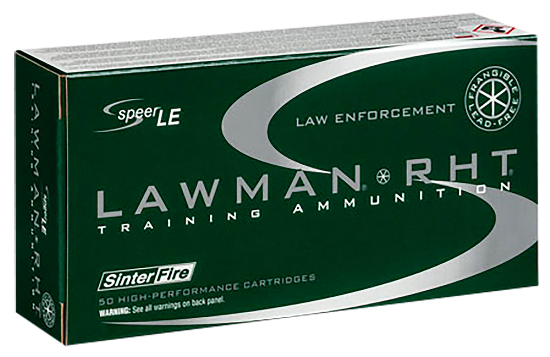 Speer 53395 Lawman Training RHT 45 ACP 155 gr SinterFire Frangible 50 Per Box/20 Cs