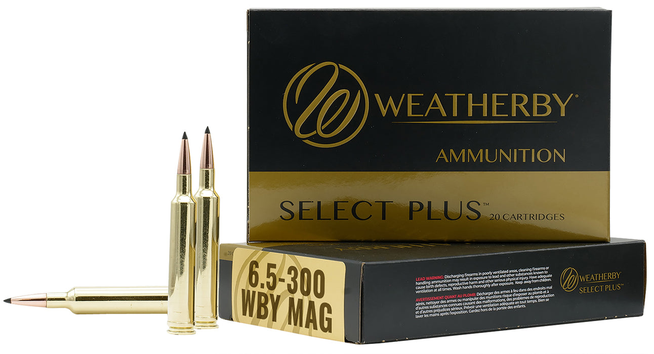Weatherby N653140ACB Select Plus  6.5-300 Wthby Mag 140 gr Nosler AccuBond 20 Bx/10 Cs