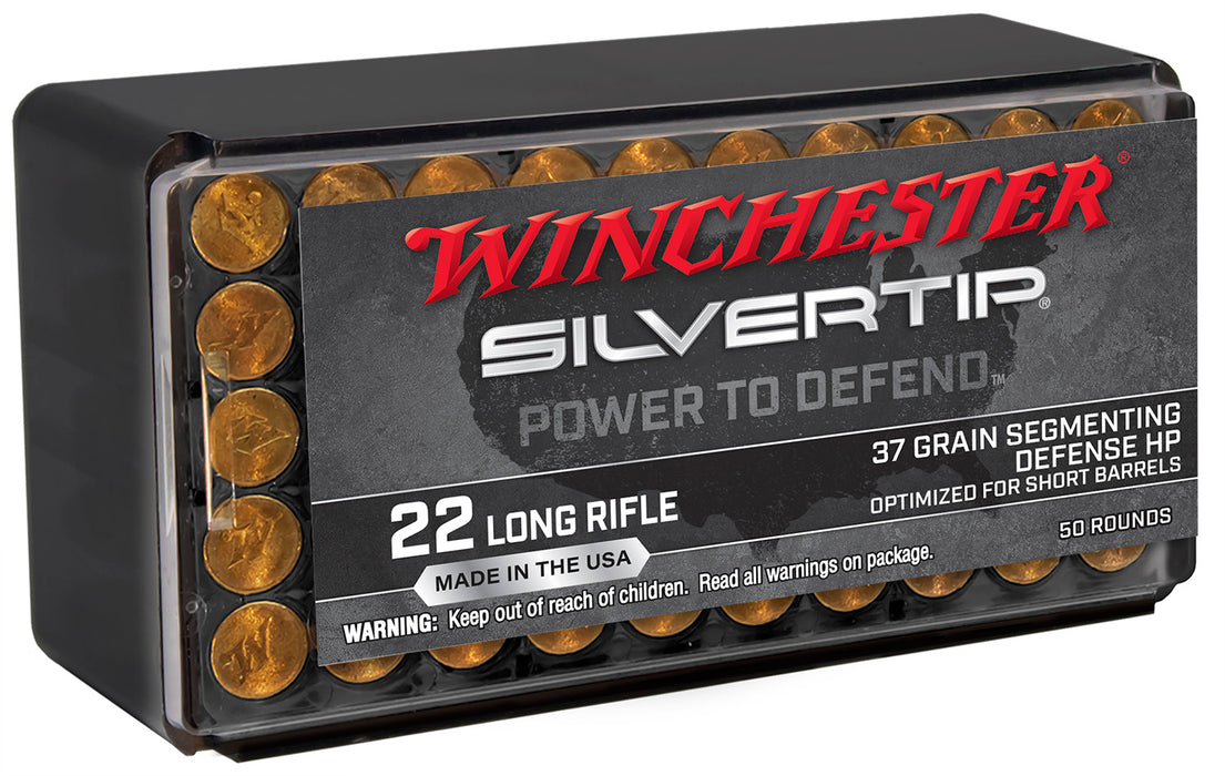 Winchester Ammo W22LRST Silvertip  22LR 37gr Silvertip Hollow Point 50 Per Box/40 Case
