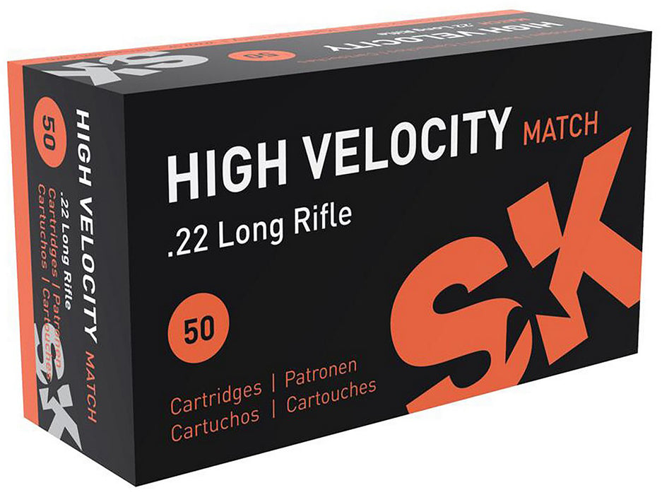SK 420137 High Velocity  22 LR 40 gr High Velocity Match 50 Bx/100 Cs