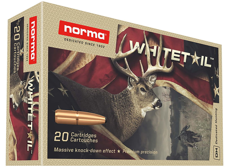 Norma Ammunition 20169562 Dedicated Hunting Whitetail 270 Win 130 gr Pointed Soft Point (PSP) 20 Per Box/ 10 Cs