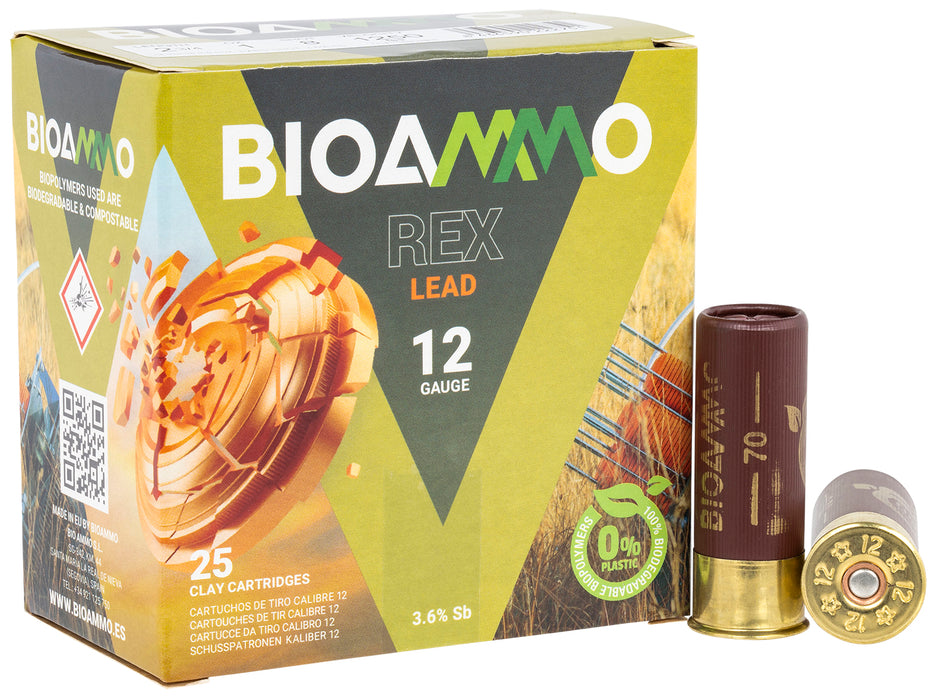 Bioammo BR2880 REX  12 Gauge 2.75" 1 oz 8 Shot 25 Bx/ 10 Cs (Sold by Case)