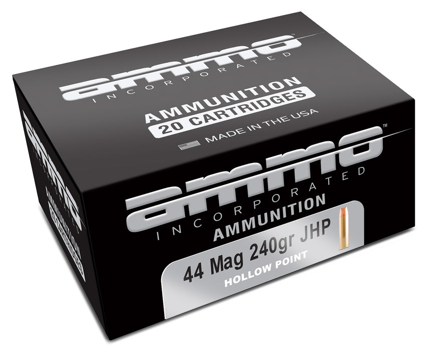 Ammo Inc 44240JHPA20 Signature  44 Mag 240 gr Jacketed Hollow Point (JHP) 20 Per Box/10 Cs