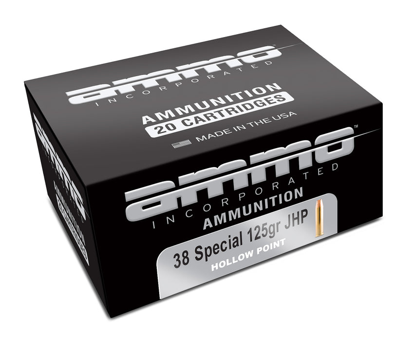 Ammo Inc 38125JHPA20 Signature  38 Special 125 gr Jacketed Hollow Point (JHP) 20 Per Box/10 Cs