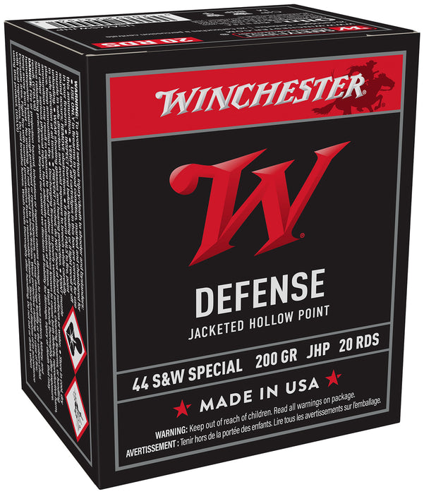 Winchester Ammo USA44SWJHP USA  44S&WSpl 200gr Jacketed Hollow Point 20 Per Box/10 Case