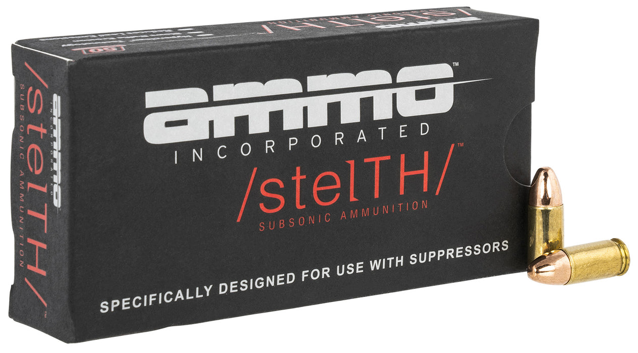 Ammo Inc 9147TMCSTL stelTH  9mm Luger 147 gr Total Metal Case (TMC) 50 Per Box/20 Cs