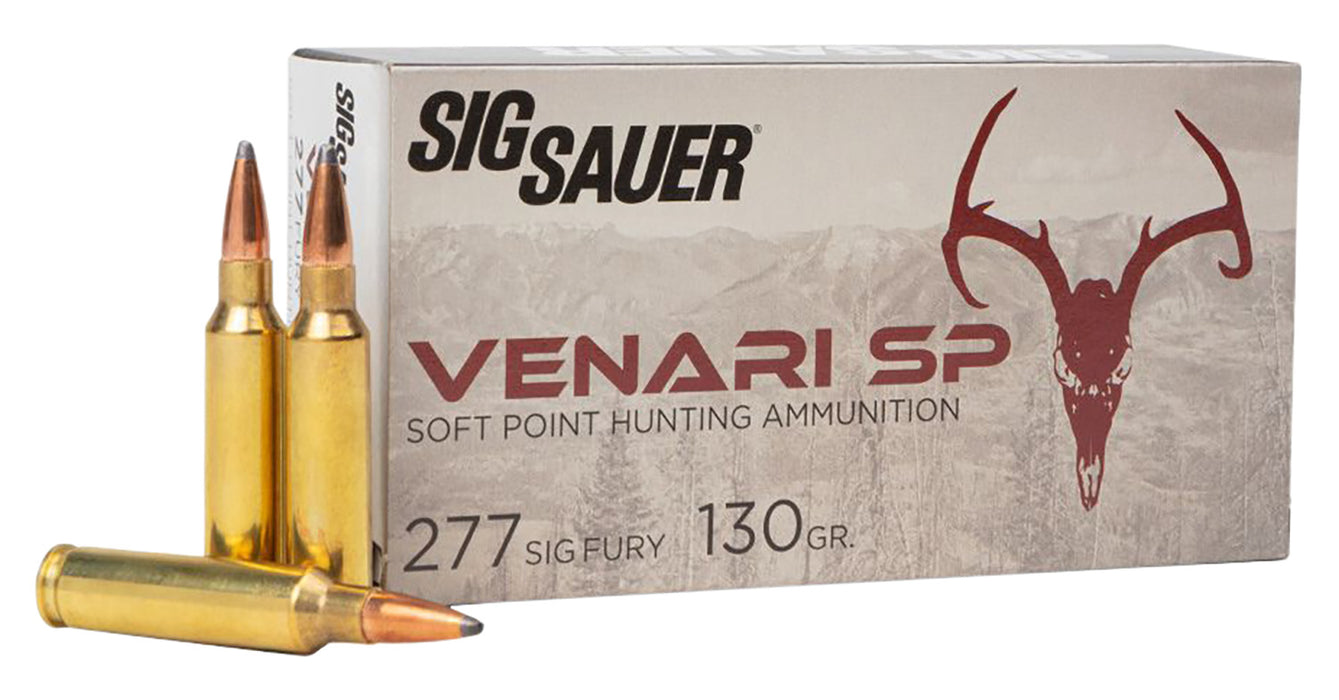 Sig Sauer V277SFSP130-20 Venari  277 Sig Fury 130 gr 2710 fps Soft Point (SP) 20 Bx/10 Cs