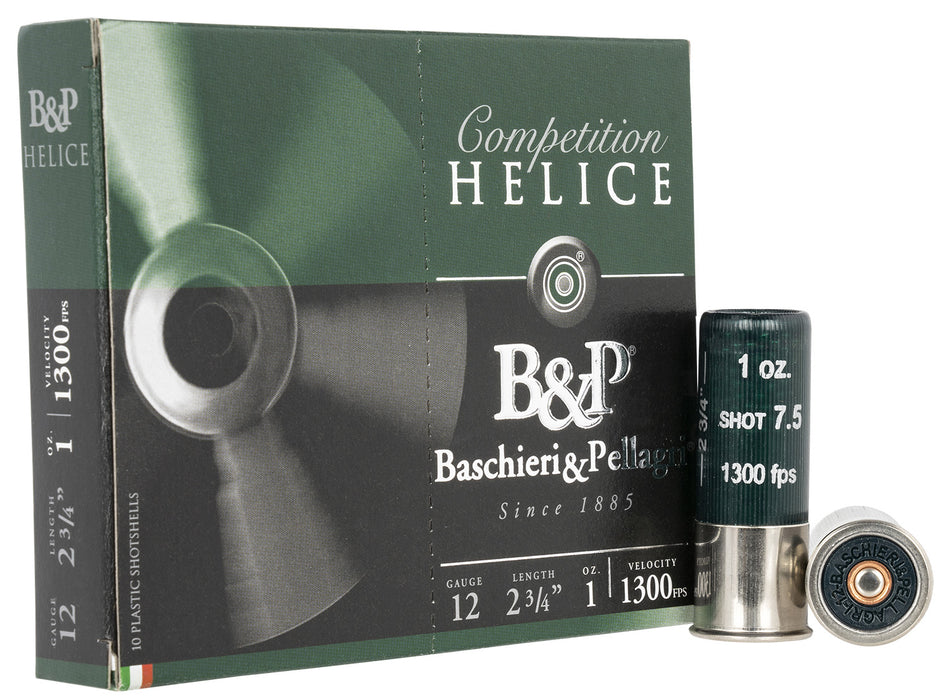 B&P 12B1FEL7 Helice Electro  12 Gauge 2.75" 1 oz 1300 fps 7.5 Shot 10 Bx/10 Cs