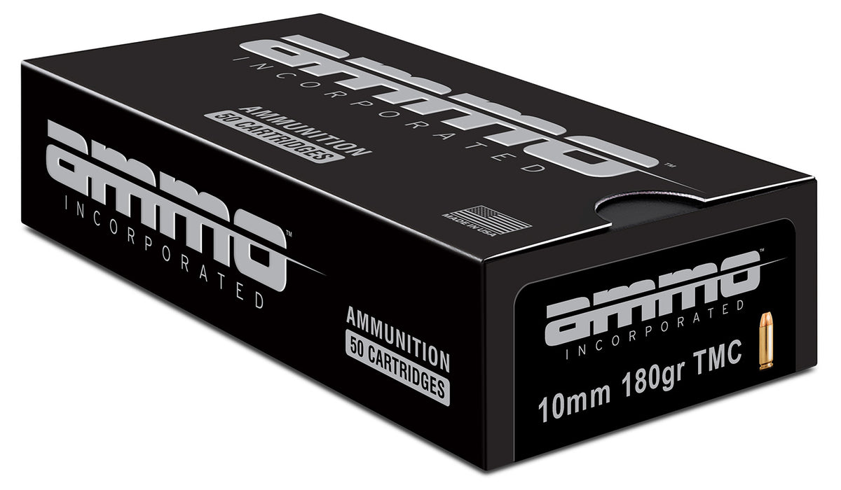 Ammo Inc 10180TMCA50 Signature  10mm Auto 180 gr Total Metal Case (TMC) 50 Per Box/20 Cs