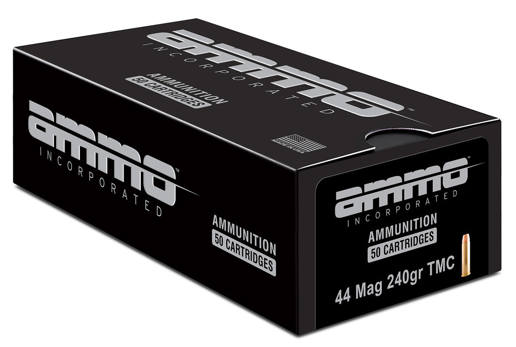 Ammo Inc 44240TMCA50 Signature  44 Mag 240 gr Total Metal Case (TMC) 50 Per Box/20 Cs