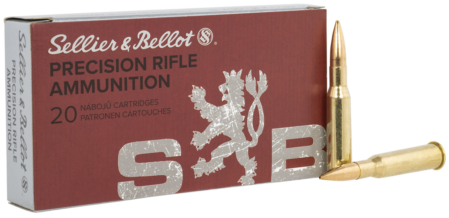 Sellier & Bellot SB76254RD Rifle  7.62x54mmR 174 gr 2585 fps Hollow Point Boat-Tail (HPBT) 20 Bx/20 Cs